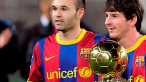 Andrés Iniesta et Lionel Messi