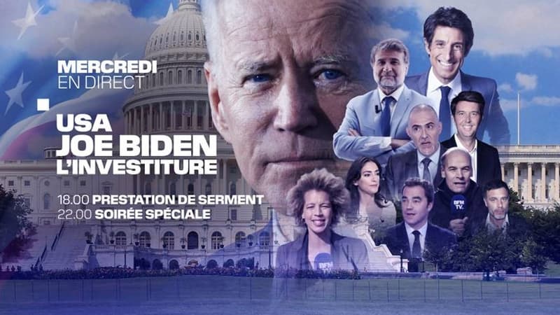 Investiture de Joe Biden à suivre sur BFMTV
