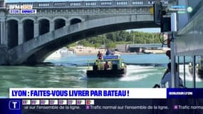 Lyon: un système de livraison par bateau