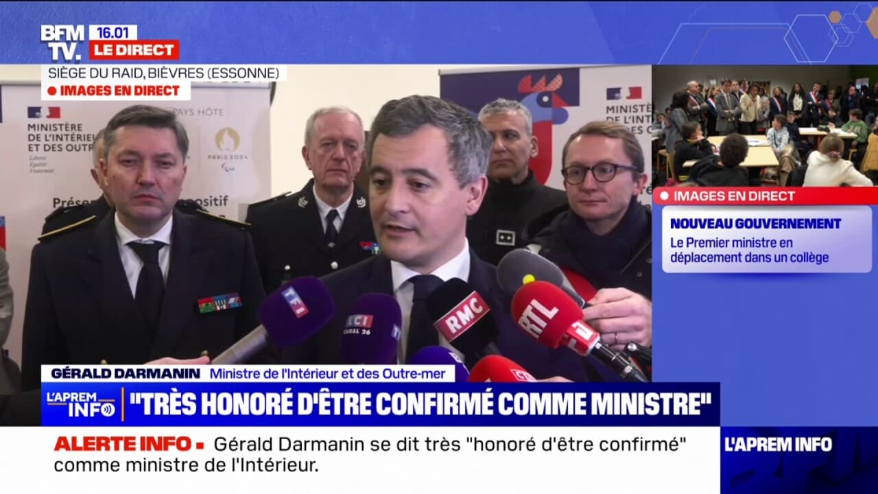 G Rald Darmanin Je Suis Tr S Heureux De Travailler Avec Gabriel Attal