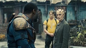 Idris Elba, Joel Kinnaman et Peter Capaldi dans "The Suicide Squad"