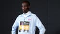 Le marathonien kenyan Kelvin Kiptum en avril 2023