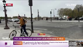 Malgré les risques, 72% des Français utilisent leur smartphone à vélo