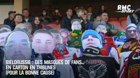Biélorussie : Des masques de fans... en carton en tribunes (pour la bonne cause)