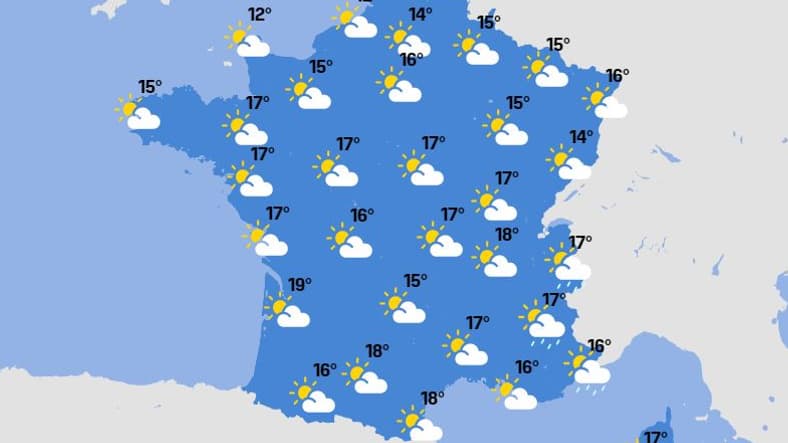 La douceur s'installera véritablement en milieu de semaine prochaine. Ici les prévisions météo du mercredi 21 avril 2021.