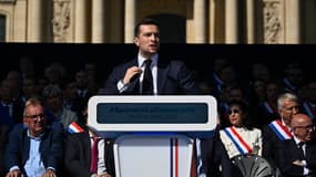 Jordan Bardella, le président du Rassemblement national, le 6 avril 2025 à Paris.