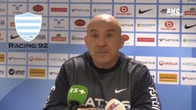 Racing 92 : "Certains internationaux sont de retour, mais ils ne peuvent pas jouer" souligne Travers