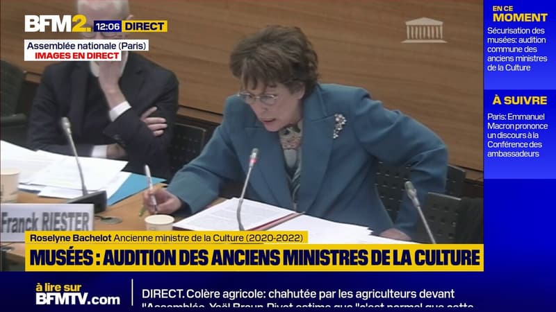 "Ni surprise, ni pas surprise": l'ancienne ministre de la Culture Roselyne Bachelot s'exprime sur le cambriolage du Louvre