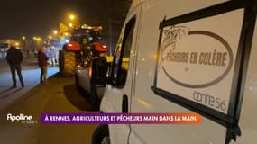 À Rennes, agriculteurs et pêcheurs main dans la main