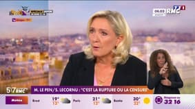 Marine Le Pen : "c'est la rupture ou la censure" 