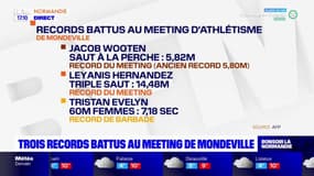 Calvados: trois records sont tombés mercredi au meeting d'athlétisme de Mondeville.