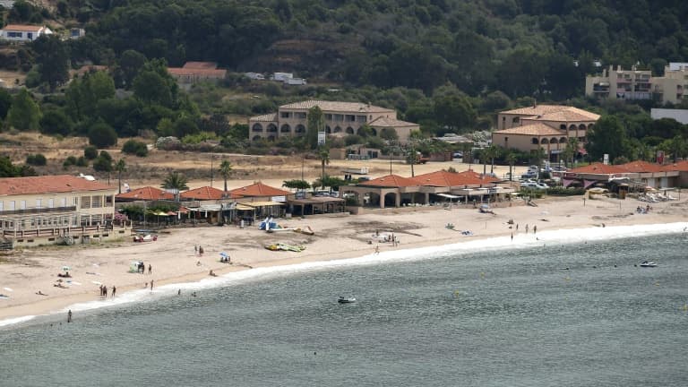 Une plage de Sagone, en Corse, le 25 juillet 2021 
