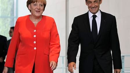 Des experts allemands seront associés aux tests de résistance des centrales nucléaires de Cattenom et Fessenheim, situées dans l'est de la France, a annoncé jeudi Nicolas Sarkozy à l'issue d'un entretien avec Angela Merkel à Berlin. /Photo prise le 17 jui