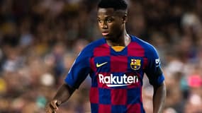 L'attaquant de 16 ans du FC Barcelone Ansu Fati 