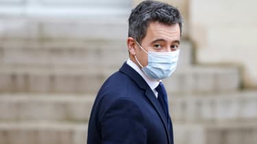 Le ministre de l'Intérieur Gérald Darmanin, le 27 janvier 2021 à Paris
