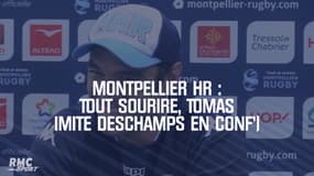 Montpellier HR : Tout sourire, Tomas imite Deschamps en conf'