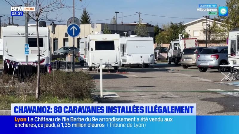 Chavanoz : 80 caravanes installées illégalement