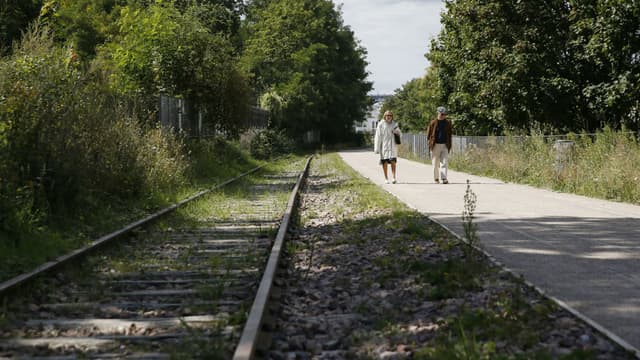 La Petite ceinture, ancienne voie ferroviaire a été en partie transformée en promenade.