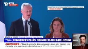 Bruno Le Maire fait le bilan des établissements dégradés par les émeutes et dénonce "des actes inexcusables" 