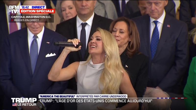 Investiture de Donald Trump: la chanteuse country, Carrie Underwood, entonne 