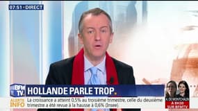 L’édito de Christophe Barbier: François Hollande parle trop