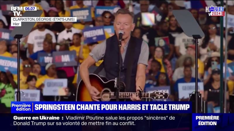 Présidentielle américaine: Bruce Springsteen assure la première partie du meeting de Kamala Harris, à J-13 du vote