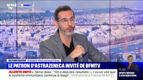 Vaccination: "On a une meilleure protection après trois doses" selon le patron d'Astrazeneca France 