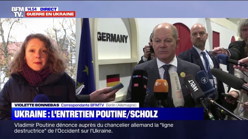 Le chancelier allemand, Olaf Scholz a eu Vladimir Poutine au téléphone pendant 1 heure, une première depuis 3 mois