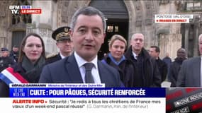 "13.500 policiers, gendarmes et militaires de Sentinelle déployés ce matin" Gérald Darmanin s'exprime sur le dispositif de sécurité autour des lieux de culte en ce jour de Pâques