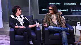 Jeff Beck et Johnny Depp à New York le 12 octobre 2022.