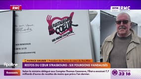 Patrick Gruber, président des Restos du coeur revient sur le vandalisme des camions de l'association