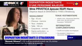 Strasbourg: la police lance un appel à témoins après la disparition inquiétante d'une quadragénaire