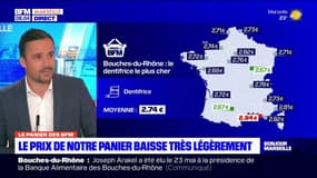 Le prix moyen du panier BFM Marseille Provence baisse très légèrement