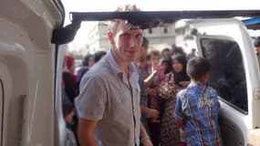 Peter Kassig, à la frontière syrienne entre fin 2012 et début 2013.