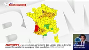 Les Landes et La Gironde passent en vigilance rouge pour pluie-inondation