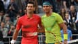 Novak Djokovic et Rafael Nadal, à Roland-Garros le 31 mai 2022