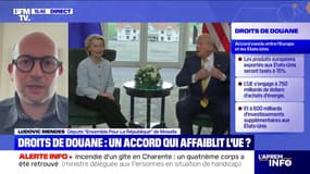 Accord UE-États-Unis: "On ne peut pas accepter cet accord tel quel", estime Ludovic Mendes, député "Ensemble pour la République"