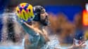 Championnat du monde de water-polo : le Français Mehdi Marzouki face à l'Australie le 23 juillet 2023 à Fukuoka