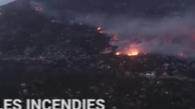 Les incendies en Grèce vus depuis un avion
