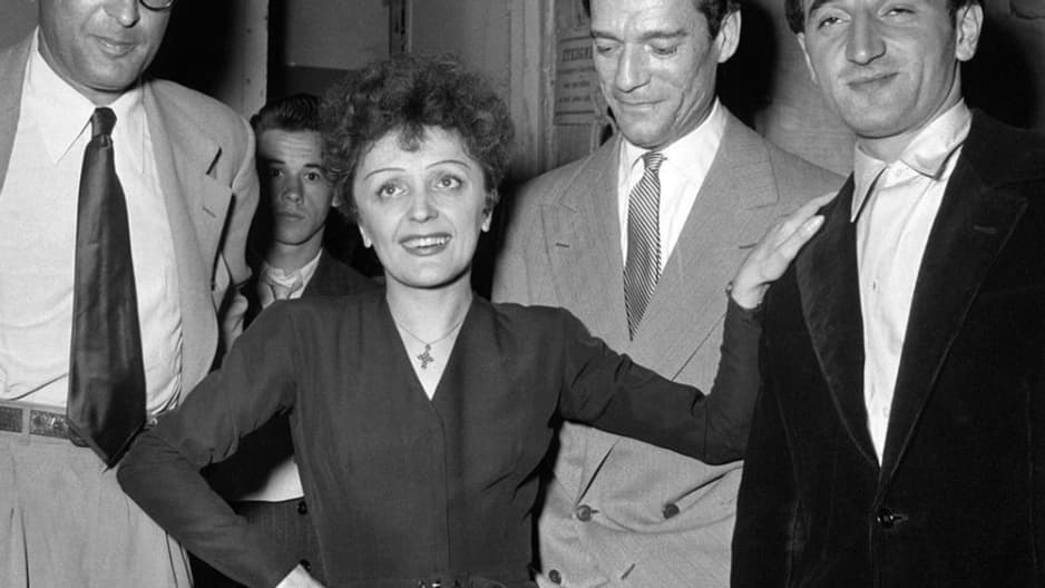 Edith Piaf et Charles Aznavour