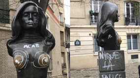 La statue Dalida, installée sur la place du même nom, dans le quartier de Montmartre.