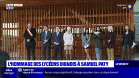 Alpes-de-Haute-Provence: l'hommage des lycéens dignois à Samuel Paty