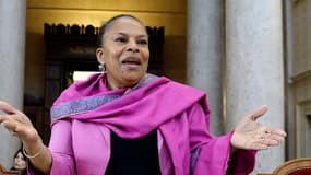 La ministre de la Justice Christiane Taubira, le 21 octobre au tribunal de Lyon.