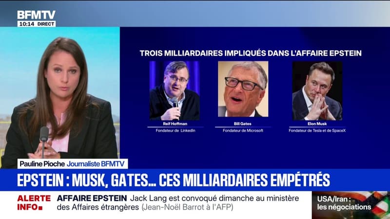 Elon Musk, Bill Gates, Reid Hoffman, trois milliardaires impliqués dans l'affaire Epstein