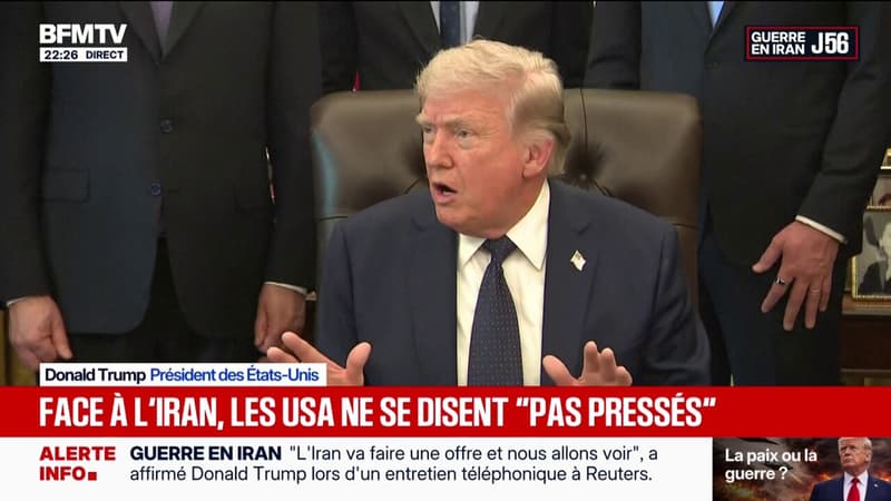 Iran: lors d'une prise de parole ce jeudi, Donald Trump a affirmé qu'il "n'était pas pressé"