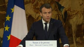 Vœux d'Emmanuel Macron à la presse