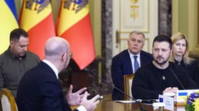 Le président du Conseil européen Charles Michel est venu mardi à Kiev rencontrer le président Volodymyr Zelensky et l'assurer du soutien sans faille de l'Europe.