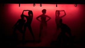 Des danseuses du cabaret parisien Crazy Horse en répétition, le 27 mai 2019
