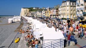 Le front de mer de Mers-les-Bains sous le soleil et la chaleur (Photo d'illustration).