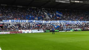 Des supporters du RC Strasbourg au Stade de la Meinau, le 1er septembre 2019